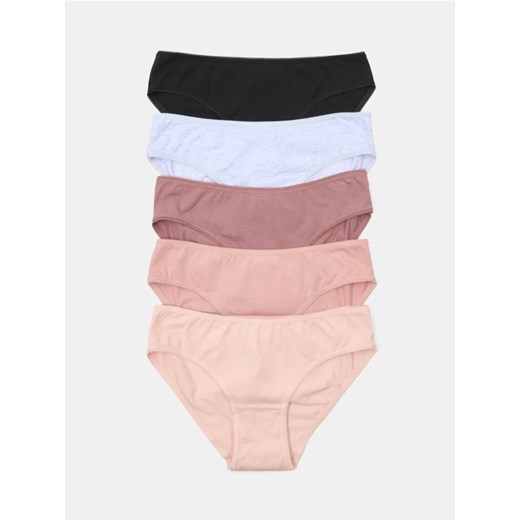Sinsay - Majtki figi classic 5 pack - wielobarwny ze sklepu Sinsay w kategorii Majtki damskie - zdjęcie 186081985
