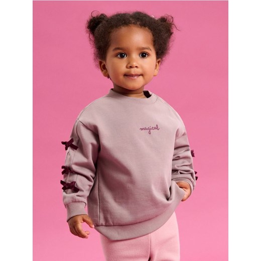 Sinsay - Bluza z ozdobnymi kokardami - brązowy ze sklepu Sinsay w kategorii Bluzy i swetry - zdjęcie 186082137