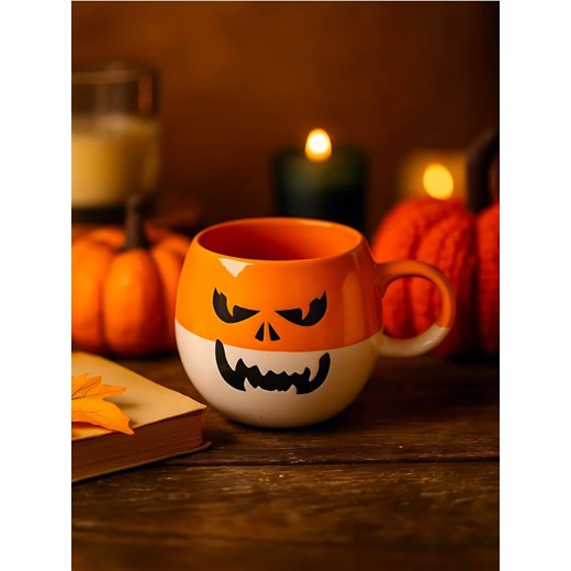 Sinsay - Kubek z motywem halloweenowym - pomarańczowy ze sklepu Sinsay w kategorii Kubki - zdjęcie 186082187