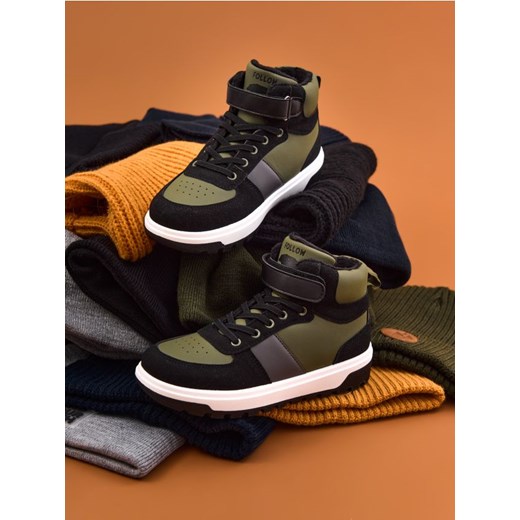 Sinsay - Buty trekkingowe za kostkę - zielony - id: 193FG-78X - marki Sinsay - 186082196 Sinsay - Buty trekkingowe za kostkę - zielony ze sklepu Sinsay w kategorii Buty trekkingowe dziecięce - zdjęcie 186082196