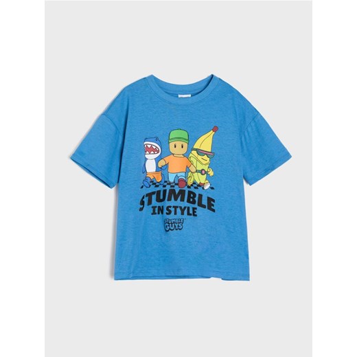 Sinsay - Koszulka Stumble Guys - niebieski ze sklepu Sinsay w kategorii T-shirty chłopięce - zdjęcie 186082266