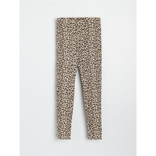 Sinsay - Bawełniane legginsy ze wzorkiem - wielobarwny Sinsay S Sinsay