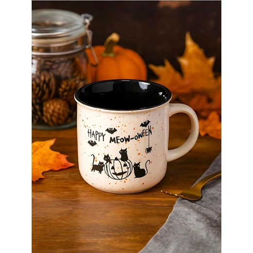 Sinsay - Ceramiczny kubek z uchem na Halloween - czarny - id: 262GI-99X - marki Sinsay - 186082419 Sinsay - Ceramiczny kubek z uchem na Halloween - czarny ze sklepu Sinsay w kategorii Kubki - zdjęcie 186082419