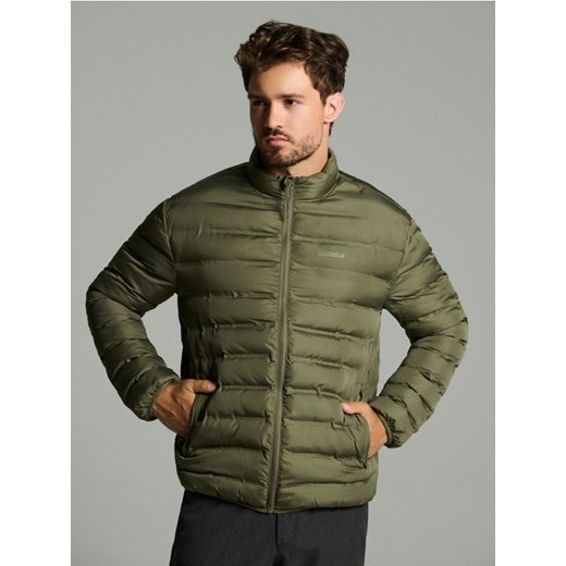 Sinsay - Pikowana kurtka ze stójką - zielony ze sklepu Sinsay w kategorii Kurtki męskie - zdjęcie 186082428