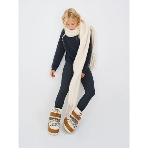 Sinsay - Prążkowane legginsy - szary - id: 310GG-90X - marki Sinsay - 186082515 Sinsay - Prążkowane legginsy - szary ze sklepu Sinsay w kategorii Spodnie dziewczęce - zdjęcie 186082515