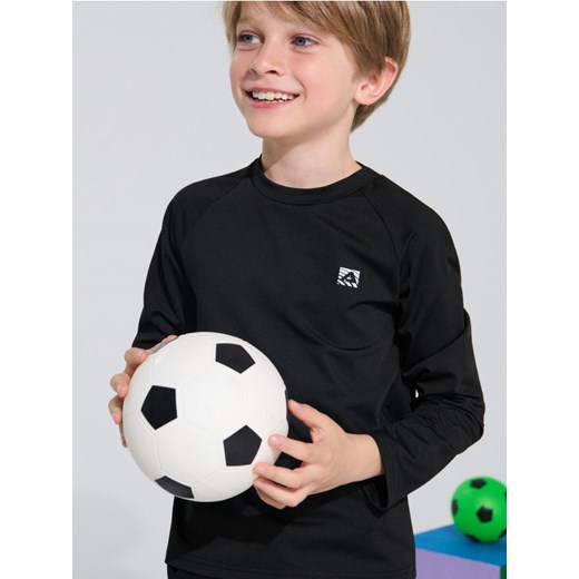 Sinsay - Koszulka z długimi rękawami Active - czarny ze sklepu Sinsay w kategorii T-shirty chłopięce - zdjęcie 186082536