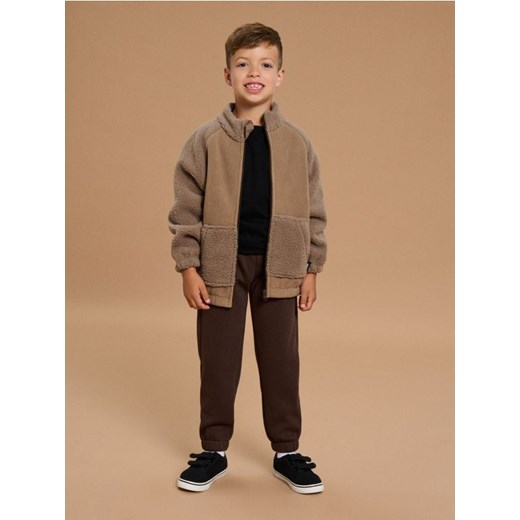 Sinsay - Spodnie jogger ze ściągaczami - brązowy - id: 368FC-89X - marki Sinsay - 186082608 Sinsay - Spodnie jogger ze ściągaczami - brązowy ze sklepu Sinsay w kategorii Spodnie chłopięce - zdjęcie 186082608