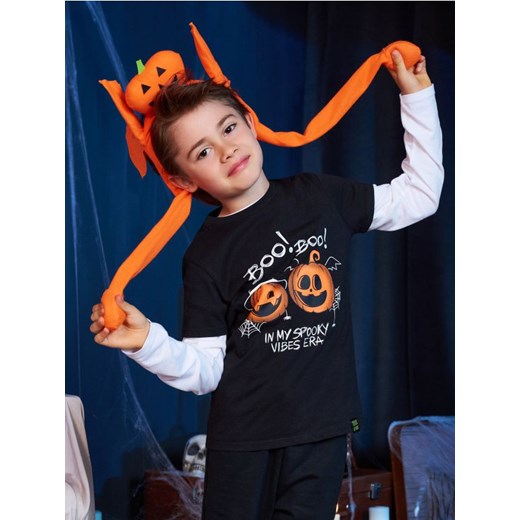 Sinsay - Koszulka z motywem Halloween - czarny ze sklepu Sinsay w kategorii T-shirty chłopięce - zdjęcie 186082685
