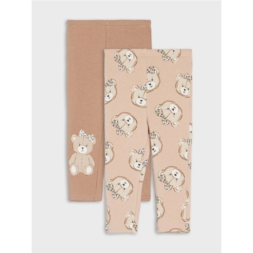 Sinsay - Dzianinowe legginsy z ociepleniem 2 pack - kremowy - id: 446GK-02X - marki Sinsay - 186082798 Sinsay - Dzianinowe legginsy z ociepleniem 2 pack - kremowy ze sklepu Sinsay w kategorii Odzież dla niemowląt - zdjęcie 186082798
