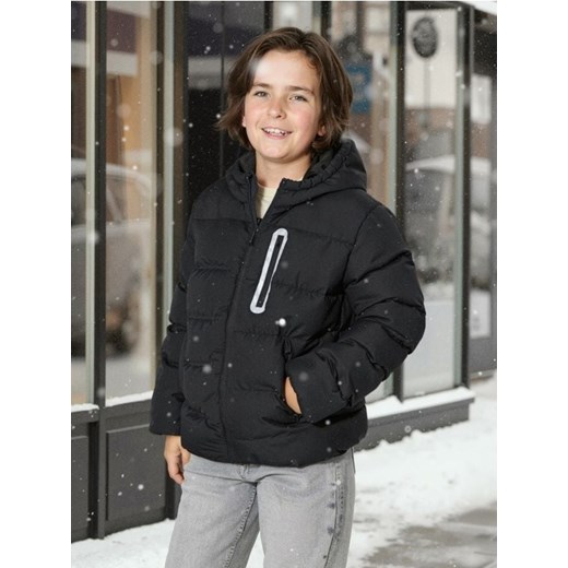 Sinsay - Kurtka puffer z kapturem - czarny - id: 456FC-99X - marki Sinsay - 186082826 Sinsay - Kurtka puffer z kapturem - czarny ze sklepu Sinsay w kategorii Kurtki chłopięce - zdjęcie 186082826