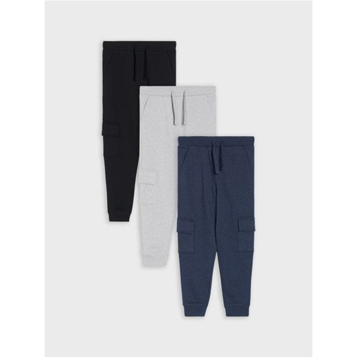Sinsay - Spodnie slim 3 pack - granatowy - id: 484DN-59M - marki Sinsay - 186082906 Sinsay - Spodnie slim 3 pack - granatowy ze sklepu Sinsay w kategorii Spodnie dziewczęce - zdjęcie 186082906