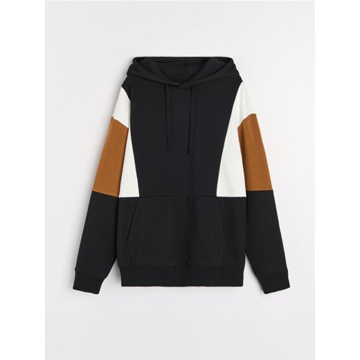 Sinsay - Bluza z kapturem - czarny ze sklepu Sinsay w kategorii Bluzy męskie - zdjęcie 186082965