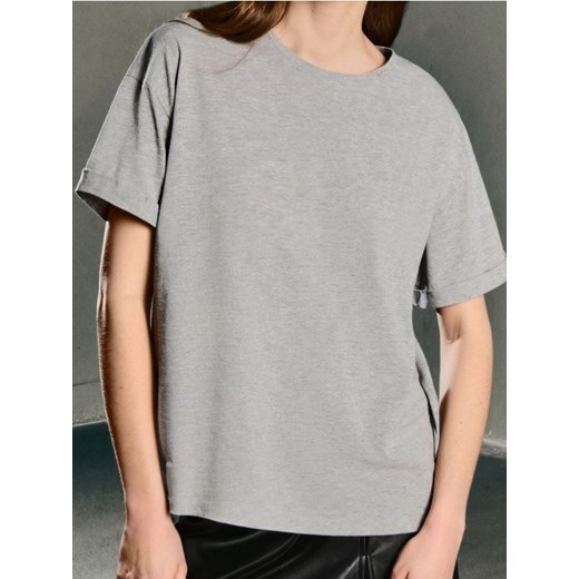 Sinsay - Koszulka z krótkim rękawem - szary ze sklepu Sinsay w kategorii Bluzki damskie - zdjęcie 186083007