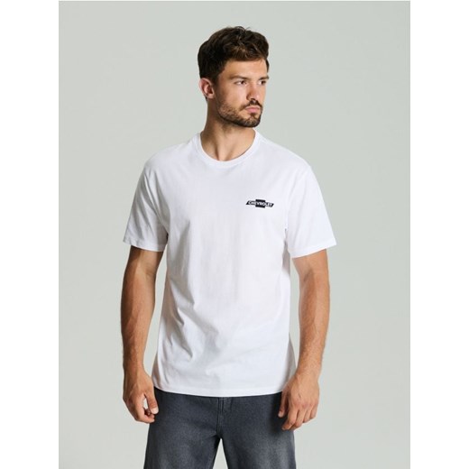 Sinsay - Koszulka z nadrukiem GM PB - biały ze sklepu Sinsay w kategorii T-shirty męskie - zdjęcie 186083059