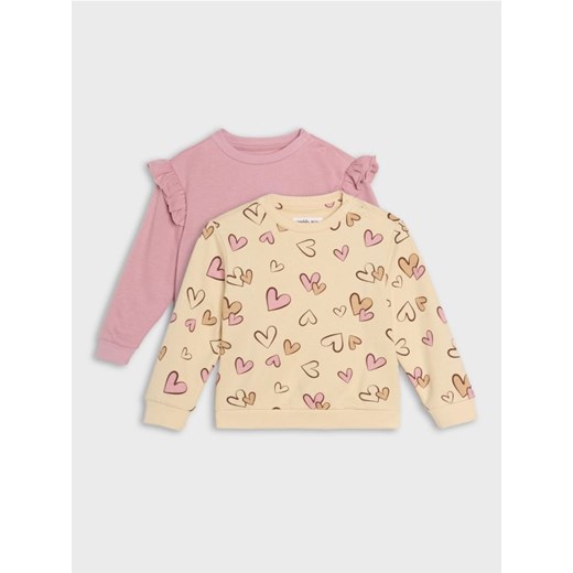 Sinsay - Bluzy 2 pack - różowy - id: 575GK-03X - marki Sinsay - 186083149 Sinsay - Bluzy 2 pack - różowy ze sklepu Sinsay w kategorii Bluzy i swetry - zdjęcie 186083149