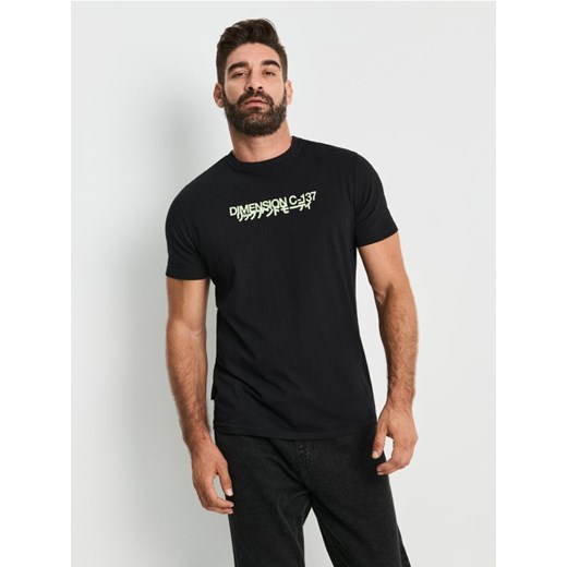 Sinsay - Koszulka z nadrukiem na plecach Rick & Morty - czarny ze sklepu Sinsay w kategorii T-shirty męskie - zdjęcie 186083268