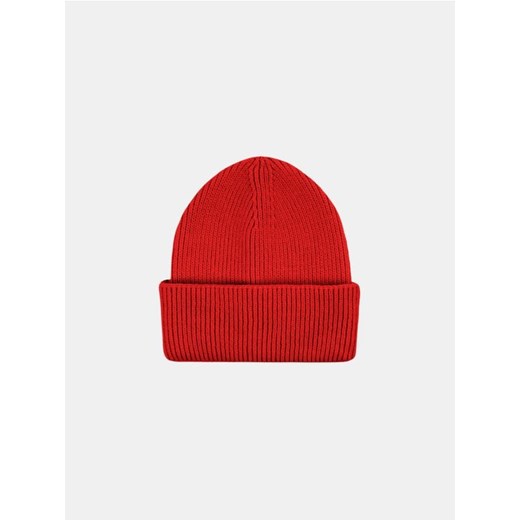Sinsay - Prążkowana czapka beanie - czerwony ze sklepu Sinsay w kategorii Czapki zimowe damskie - zdjęcie 186083527