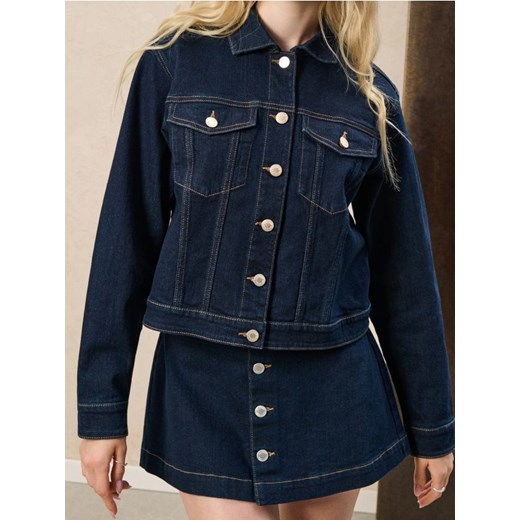 Sinsay - Kurtka jeansowa - niebieski ze sklepu Sinsay w kategorii Kurtki damskie - zdjęcie 186083659