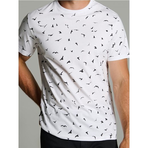 Sinsay - Koszulka z krótkim rękawem - biały ze sklepu Sinsay w kategorii T-shirty męskie - zdjęcie 186083739