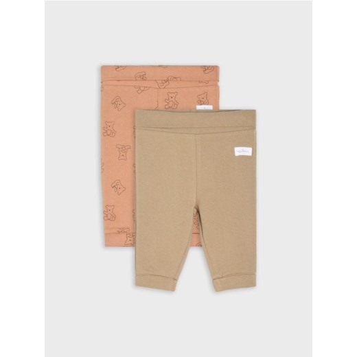 Sinsay - Spodnie 2 pack - beżowy ze sklepu Sinsay w kategorii Odzież dla niemowląt - zdjęcie 186083769