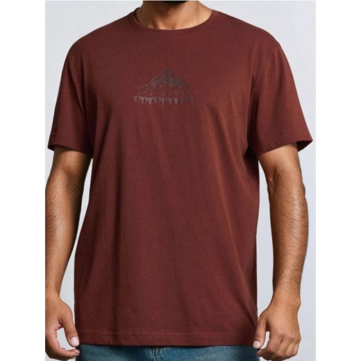 Sinsay - Bawełniana koszulka z nadrukiem - czerwony ze sklepu Sinsay w kategorii T-shirty męskie - zdjęcie 186083805