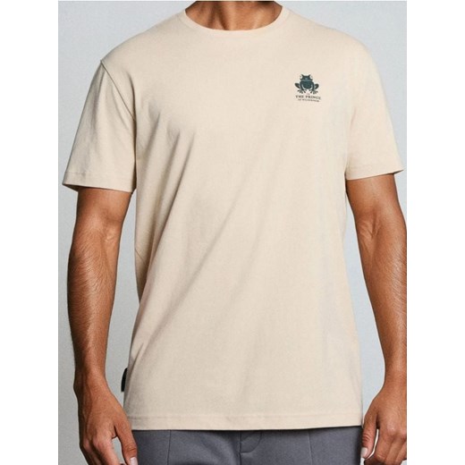 Sinsay - Koszulka z krótkim rękawem - beżowy ze sklepu Sinsay w kategorii T-shirty męskie - zdjęcie 186083829