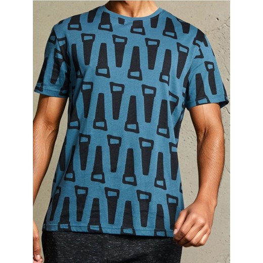 Sinsay - Koszulka z krótkim rękawem - niebieski ze sklepu Sinsay w kategorii T-shirty męskie - zdjęcie 186083865