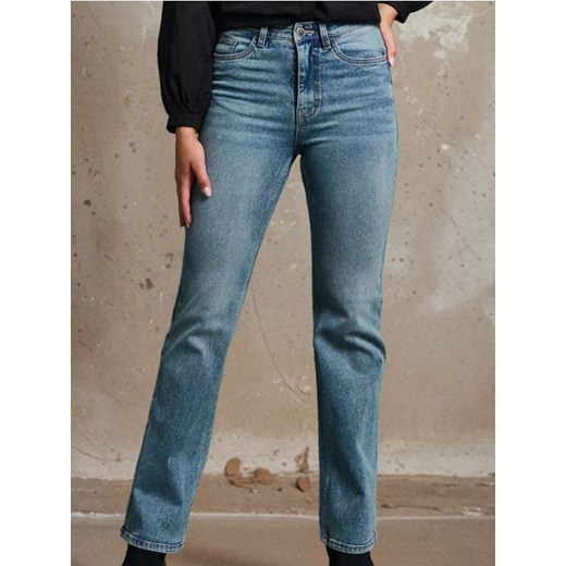 Sinsay - Spodnie jeansowe flare - niebieski Sinsay 36 Sinsay