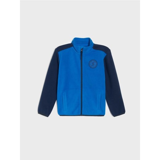 Sinsay - Polarowa bluza ze stójką Active - granatowy ze sklepu Sinsay w kategorii Bluzy chłopięce - zdjęcie 186083919