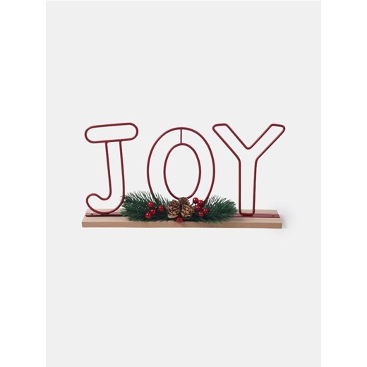 Sinsay - Dekoracja świąteczna JOY - czerwony Sinsay One Size Sinsay