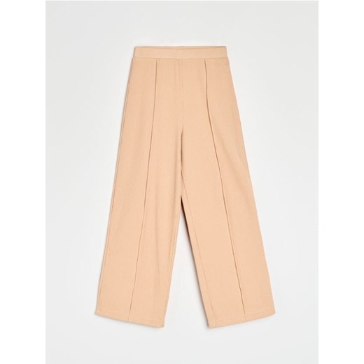 Sinsay - Prążkowane spodnie wide leg - wielobarwny ze sklepu Sinsay w kategorii Spodnie dziewczęce - zdjęcie 186083985