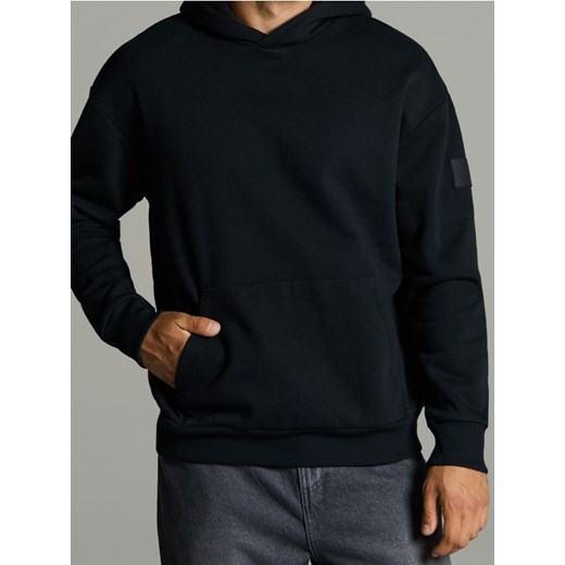 Sinsay - Bluza hoodie - granatowy ze sklepu Sinsay w kategorii Bluzy męskie - zdjęcie 186084148