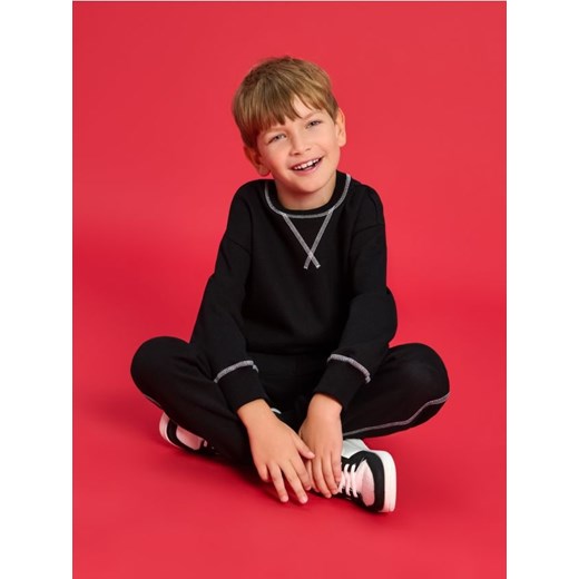 Sinsay - Bluza crewneck - czarny ze sklepu Sinsay w kategorii Bluzy chłopięce - zdjęcie 186084178