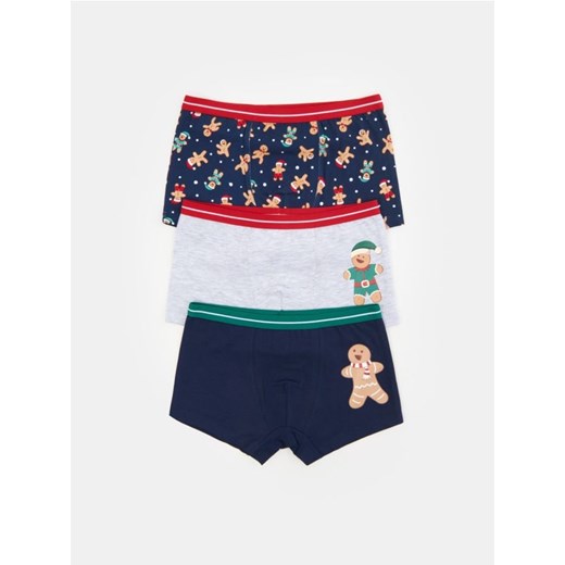Sinsay - Bokserki z motywem piernikowego ludzika 3 pack - wielobarwny ze sklepu Sinsay w kategorii Majtki dziecięce - zdjęcie 186084215