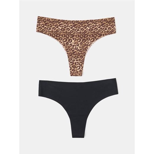 Sinsay - Bezszwowe braziliany 2 pack - wielobarwny Sinsay XS Sinsay