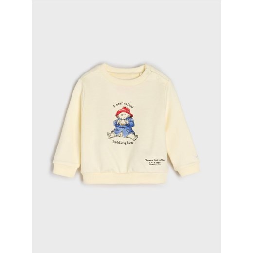 Sinsay - Bawełniana bluza z nadrukiem Paddington - kremowy ze sklepu Sinsay w kategorii Odzież dla niemowląt - zdjęcie 186084279