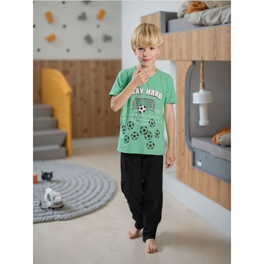 Sinsay - Piżama dwuczęściowa z motywem piłkarskim - zielony ze sklepu Sinsay w kategorii Piżamy dziecięce - zdjęcie 186084289