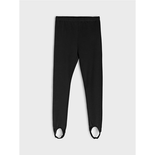 Sinsay - Legginsy z zapiętkiem - czarny ze sklepu Sinsay w kategorii Spodnie dziewczęce - zdjęcie 186084297