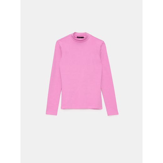 Mohito - Różowa bluzka z długim rękawem - różowy ze sklepu Mohito w kategorii Bluzki damskie - zdjęcie 186084539