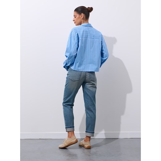 Mohito - Jeansy boyfriend - granatowy ze sklepu Mohito w kategorii Jeansy damskie - zdjęcie 186084877