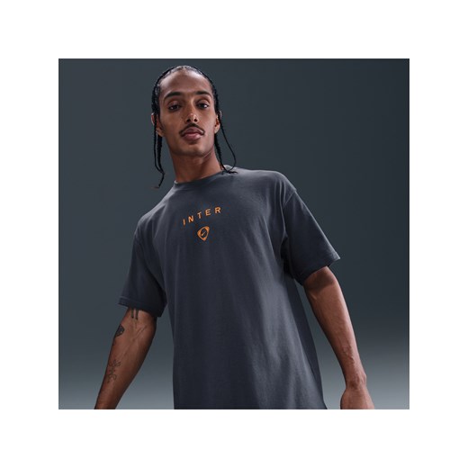 Męski T-shirt piłkarski Nike Total 90 Inter Mediolan - Niebieski ze sklepu Nike poland w kategorii T-shirty męskie - zdjęcie 186085156