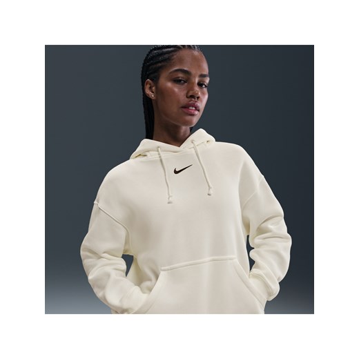Damska bluza z kapturem o kroju oversize Nike Phoenix Fleece - Biel ze sklepu Nike poland w kategorii Bluzy damskie - zdjęcie 186085158