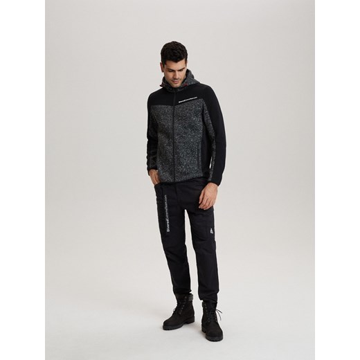 Bluza męska DKR CROSS 4 1564B - czarny melanż Diverse L Edoti