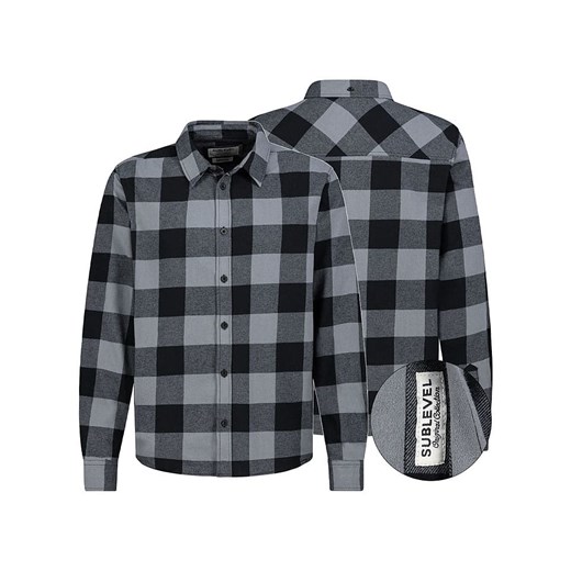 Sublevel Koszula w kolorze szaro-czarnym ze sklepu Limango Polska w kategorii Koszule męskie - zdjęcie 186086136