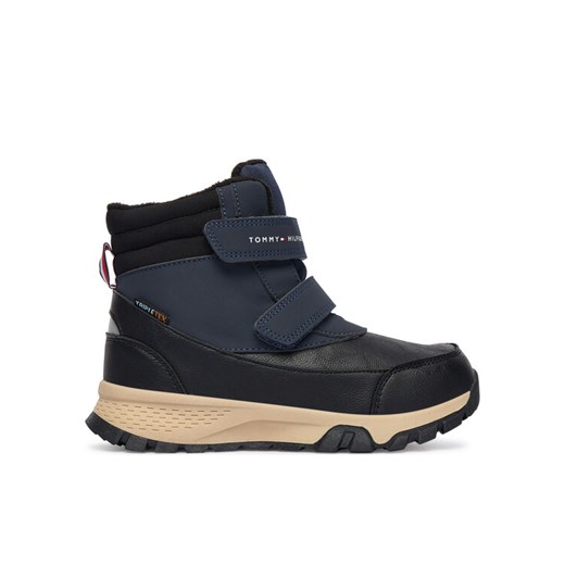 Śniegowce Tommy Hilfiger Velcro Bootie T1X5-34134-1592 S Czarny ze sklepu eobuwie.pl w kategorii Buty zimowe dziecięce - zdjęcie 186086177