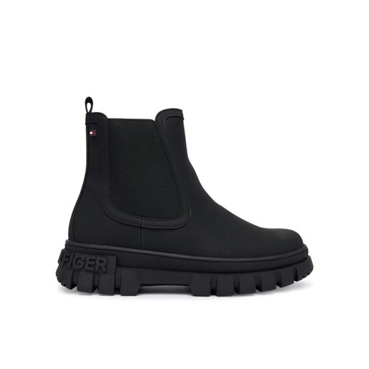 Botki Tommy Hilfiger T3X5-34130-1355999 D Czarny ze sklepu eobuwie.pl w kategorii Botki - zdjęcie 186086188