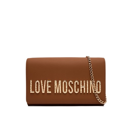 Torebka LOVE MOSCHINO JC4121PP0NKD020A Brązowy ze sklepu eobuwie.pl w kategorii Kopertówki - zdjęcie 186086207