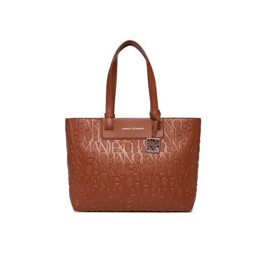 Torebka Armani Exchange XW001481 AF15774 U6048 Brązowy ze sklepu eobuwie.pl w kategorii Torby Shopper bag - zdjęcie 186086228