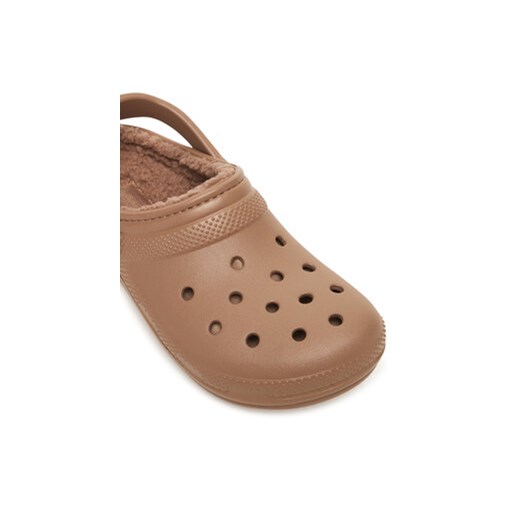 Klapki Crocs Classic Lined Clog 203591 Brązowy Crocs 43_44 eobuwie.pl