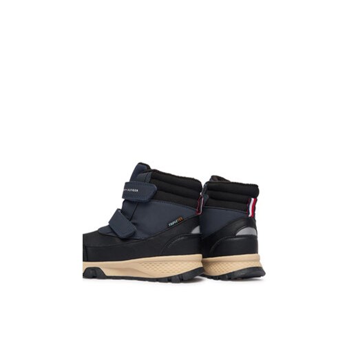 Śniegowce Tommy Hilfiger Velcro Bootie T1X5-34134-1592 S Czarny Tommy Hilfiger 32 eobuwie.pl